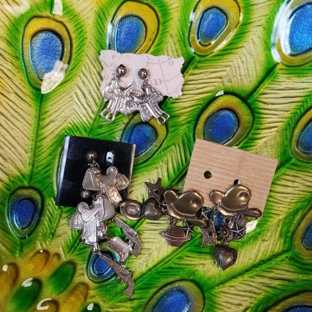 Vintage Post Western Earrings